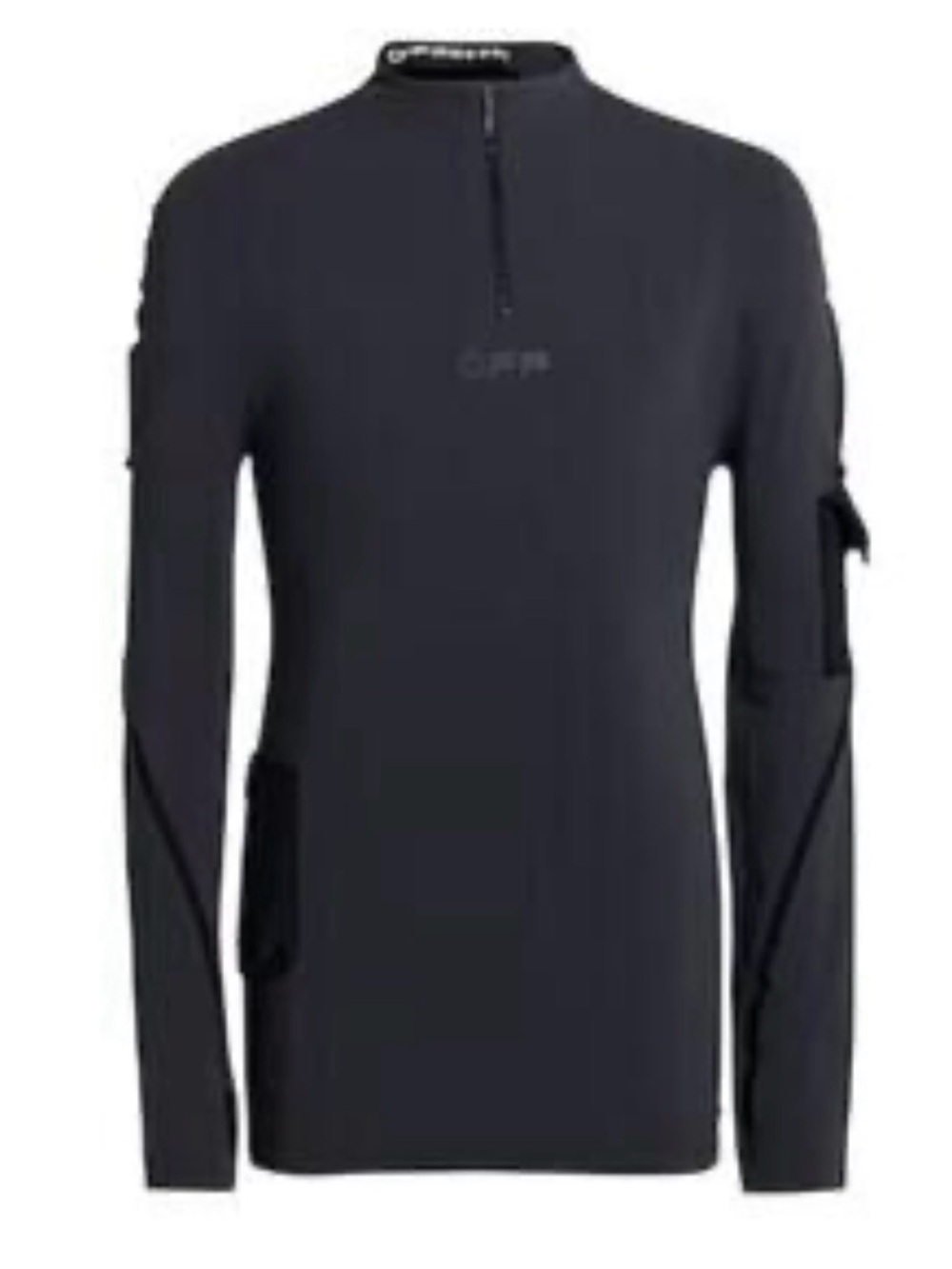 Off-White active dark grey Half-Zip Performance Top size L large